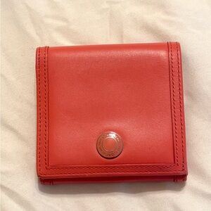 Salmon pink Coach bi fold Wallet
